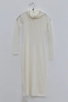 SWAYING/KNIT water-soluble wool lapel dress (with petticoat) SW23AW2L07 white PS66